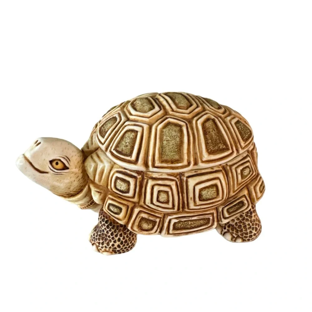 Harmony Kingdom One Step Ahead Turtle Trinket Box Figurine Made in UK 1994